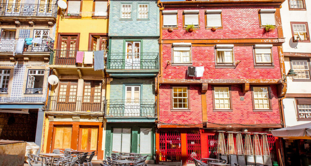 Típicas casa de colores de Oporto