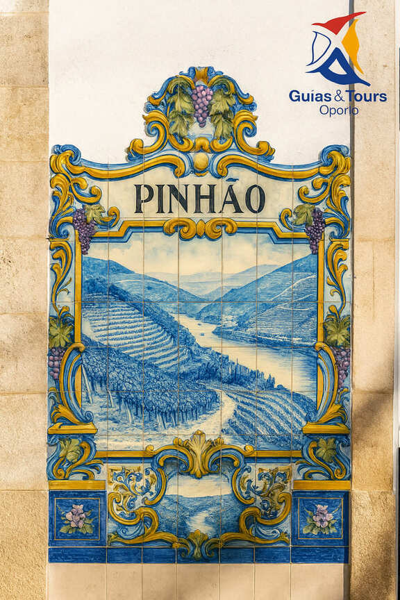 Estación de Pinhão con azulejos de vendimia