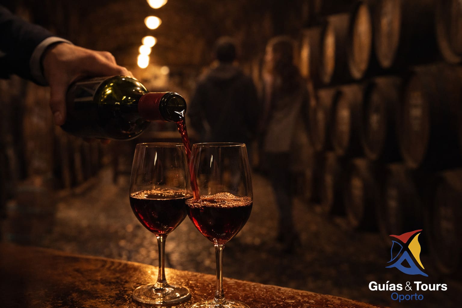 Cata de vinos en Gaia durante una visita a Oporto en 2 días en invierno