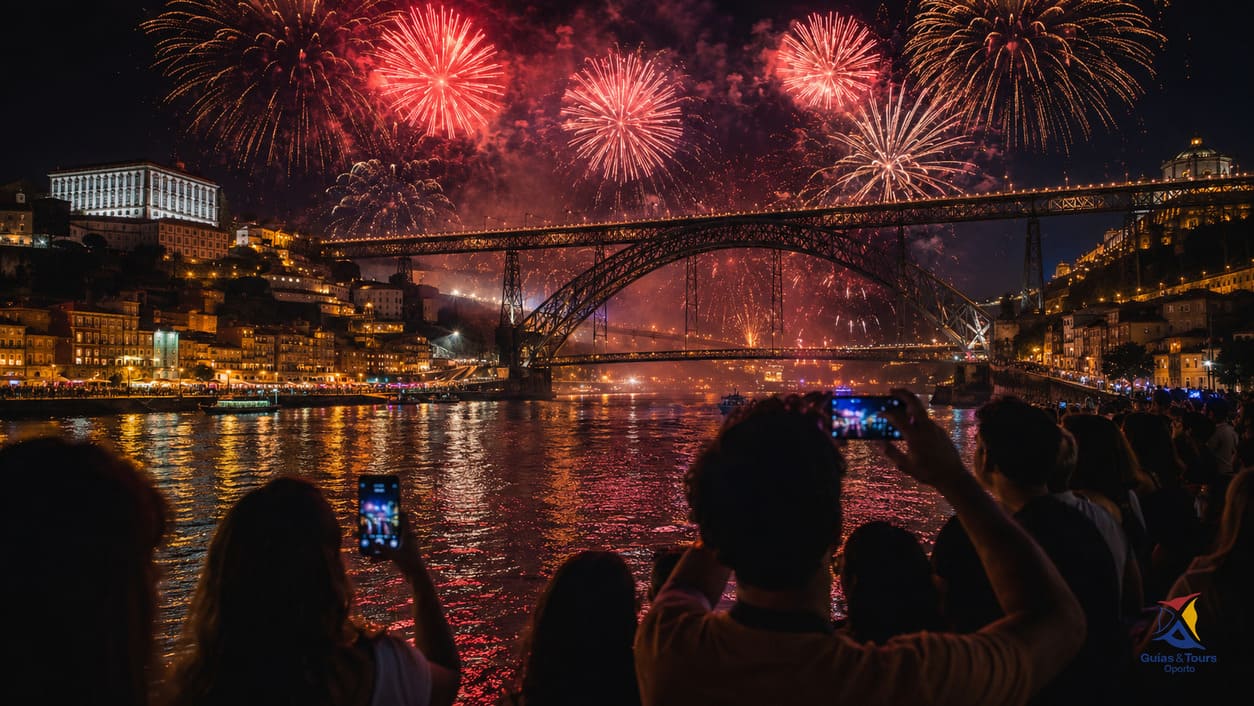 Fuegos artificiales sobre el Duero