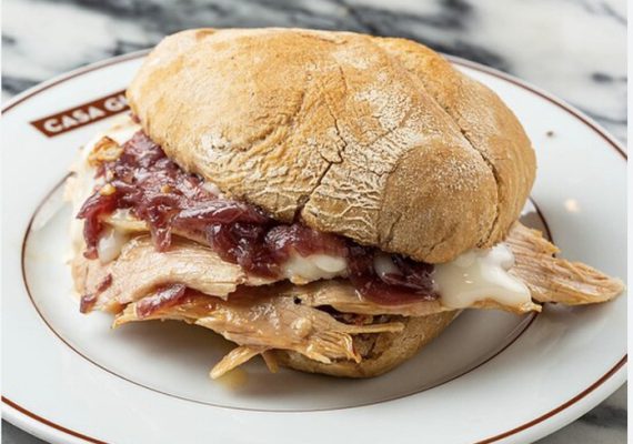 comida portuguesa, sandes de pernil