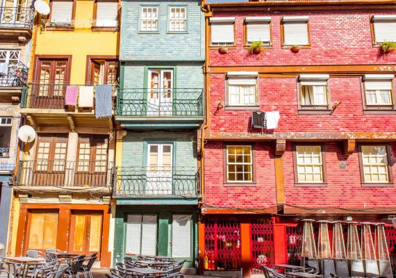 Típicas casa de colores de Oporto