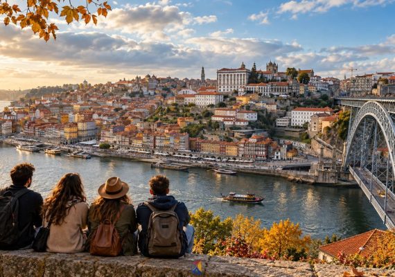 Oporto en otoño desde Gaia